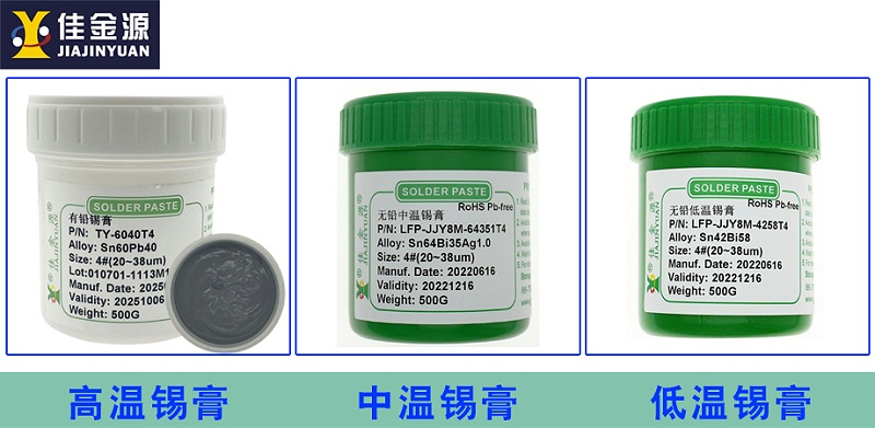 高、中、低溫錫膏
